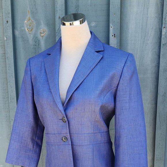 Tristan & Iseut Tailored Blazer Jacket Size 4 Like New - Picture 2 of 7
